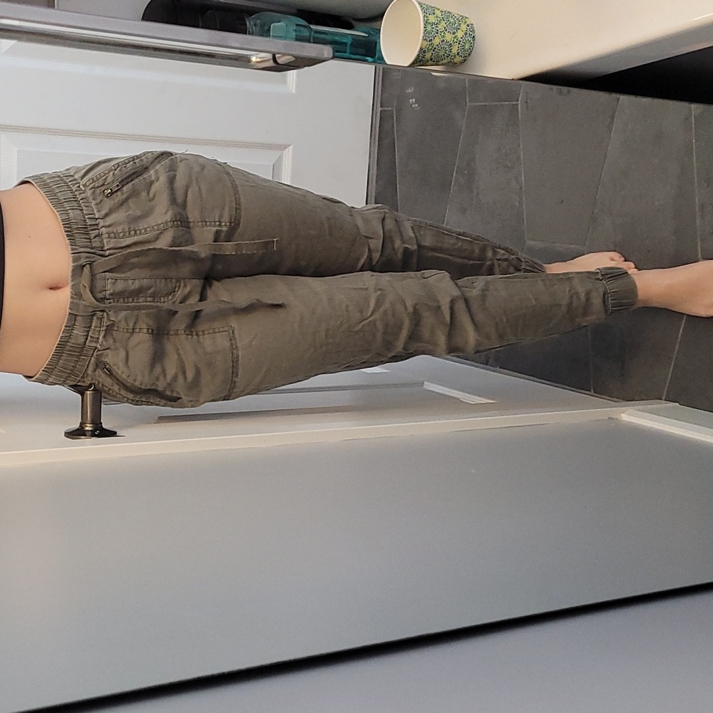 Green Cargo Joggers